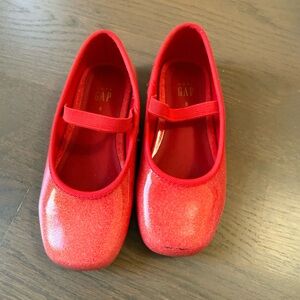 GAP Kids Sparkly Red Dress Shoes